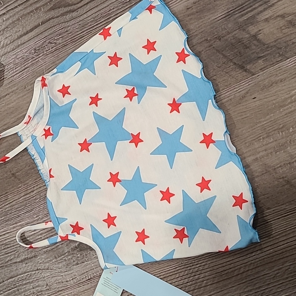 Cat & Jack Blue and Red Star Pajama Set - Picture 4 of 4